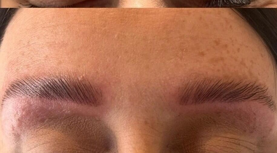 Perfectly shaped eyebrows at Wax Worx by Carly, Rushden, England, GB, showcasing brow artistry excellence.
