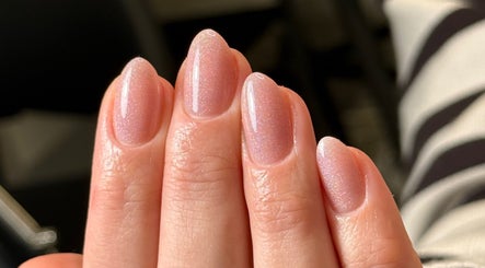 Elegant pink glitter nails crafted at Ana Fernandes, Dublin, Dublin 01, IE.