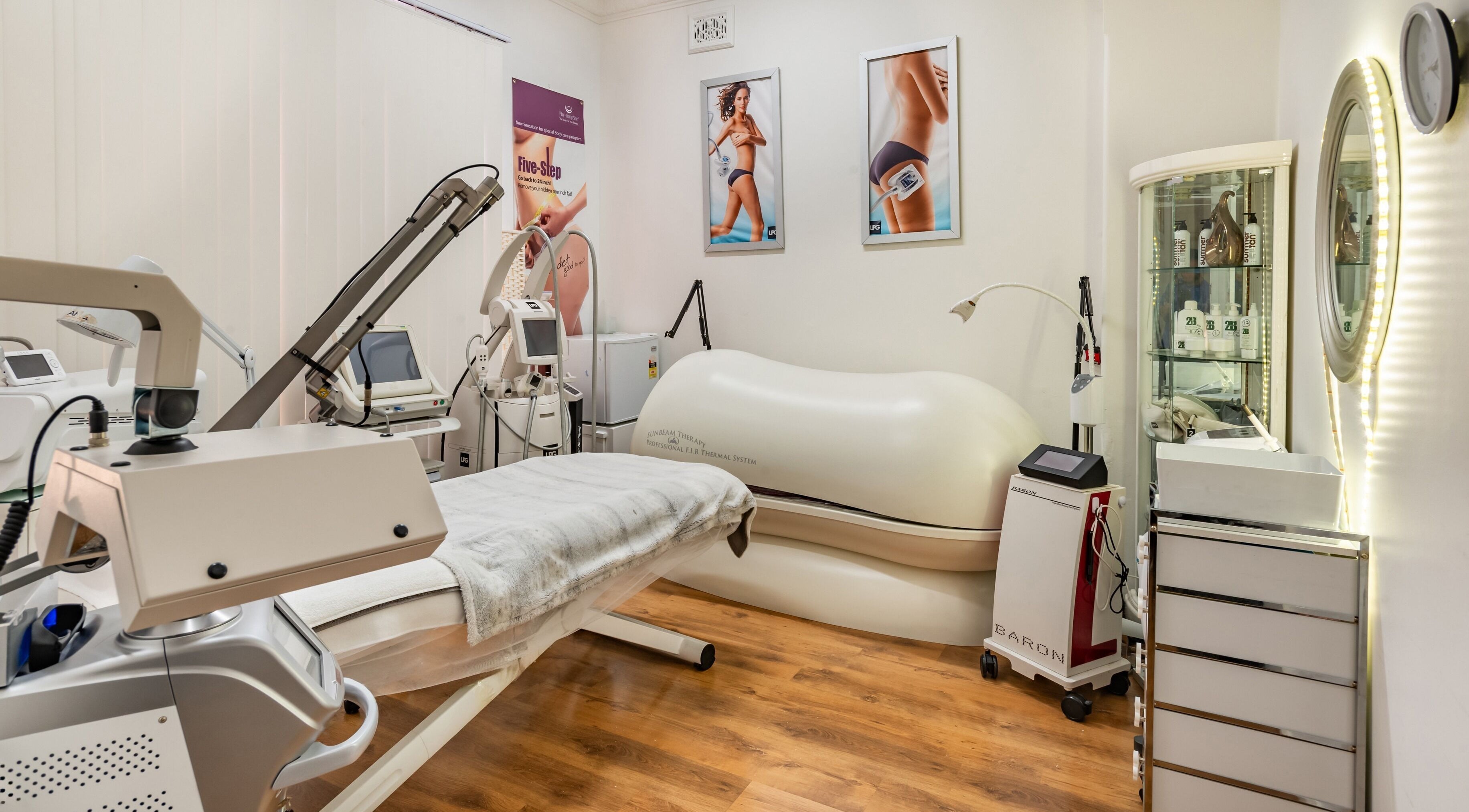State-of-the-art beauty equipment at Diva Face and Body Clinic, Strathfield, New South Wales, AU.