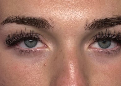 Close-up of elegant eyelash extensions at J Lash, Dunleer, County Louth, IE.