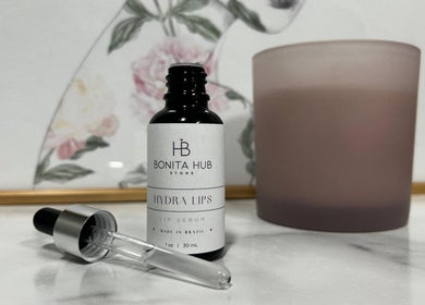 Bonita Hub - Chicago hydra lips serum on marble in Chicago, Illinois, US.