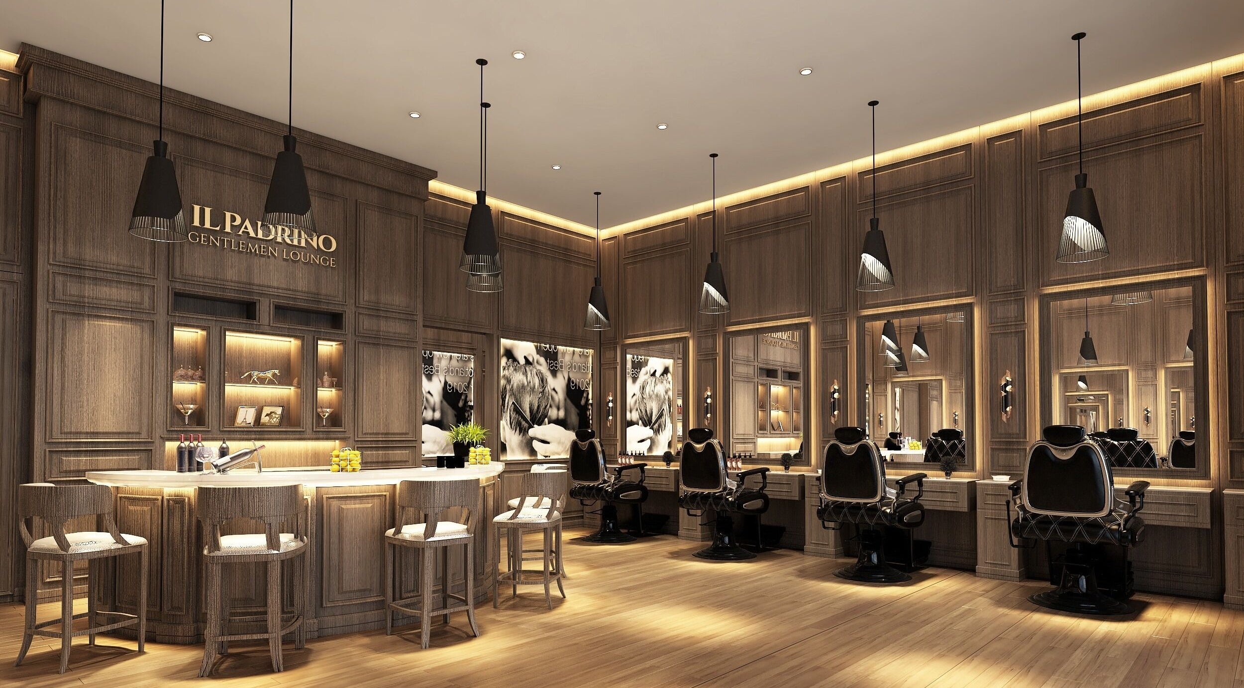 Elegant interior of Il Padrino Gentlemen Lounge - Arabian Ranches 3, Dubai, Dubai, AE enhancing luxury experience.