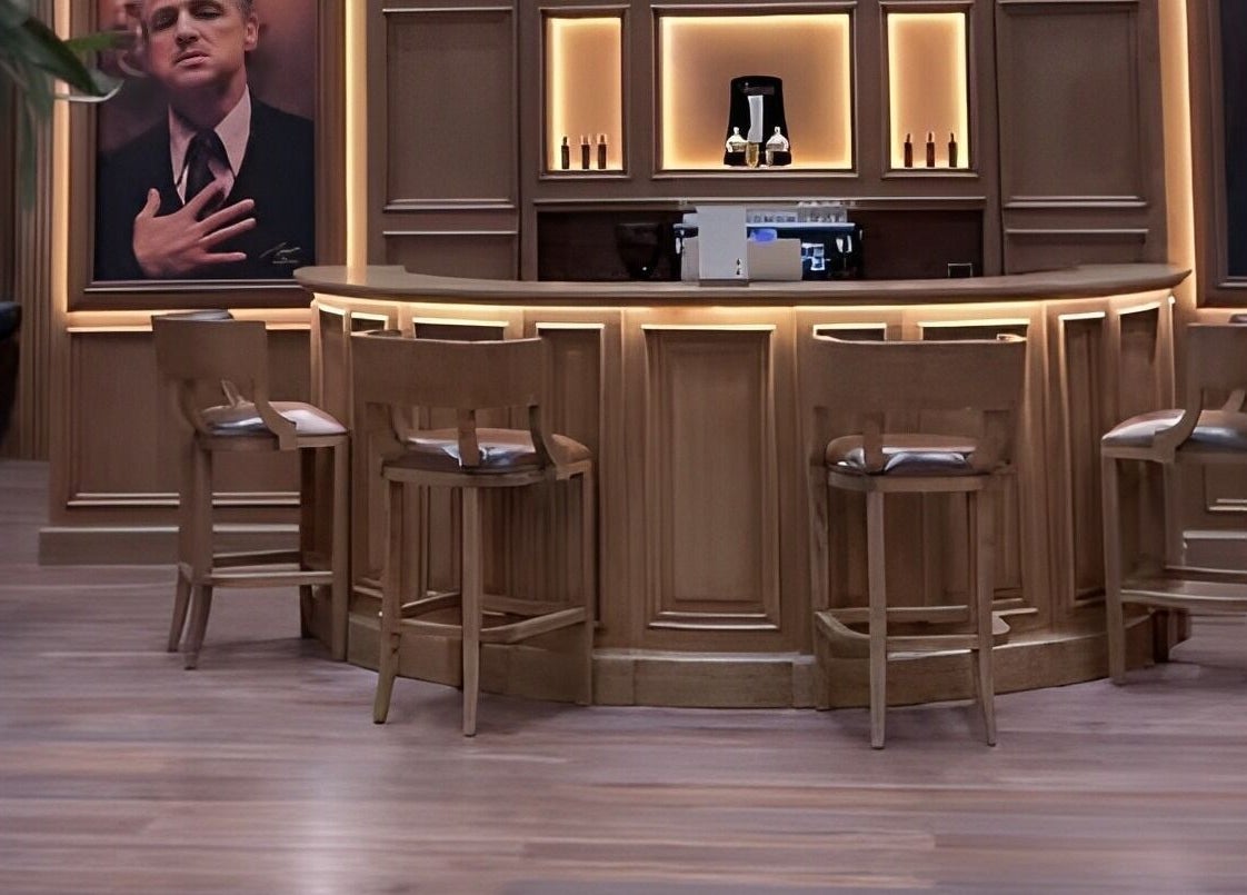 Luxurious bar area at Il Padrino Gentlemen Lounge - Al Jada, Sharjah, offering a refined atmosphere in Sharjah, AE.