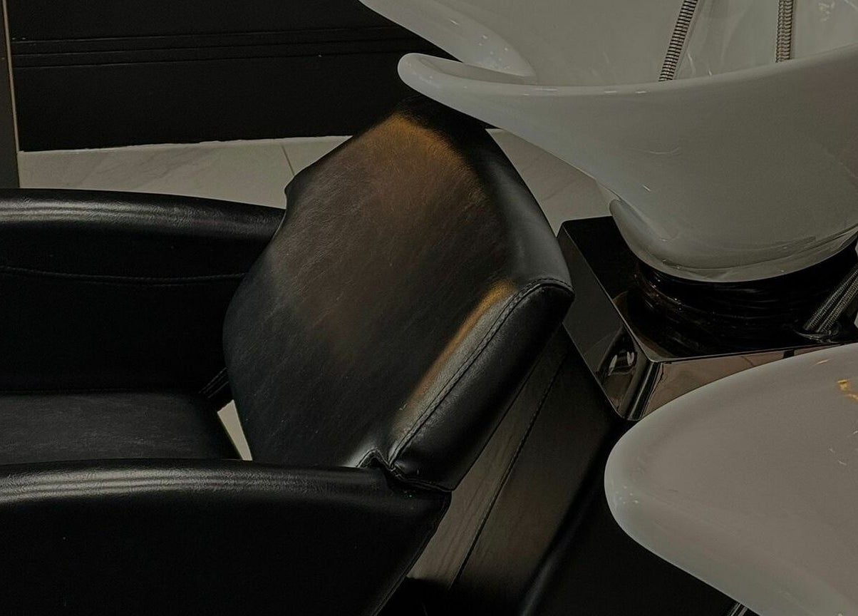 Luxurious hair wash station at Pout, Whitefield, England, GB offering premium salon comfort.