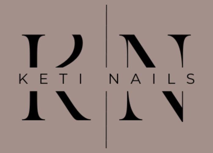 Sophisticated Keti Nails logo in black and pink tones, displayed at Beograd, RS.