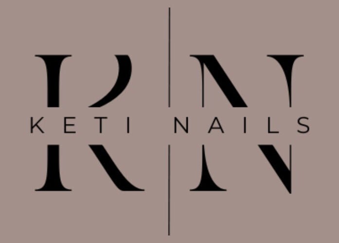 Sophisticated Keti Nails logo in black and pink tones, displayed at Beograd, RS.