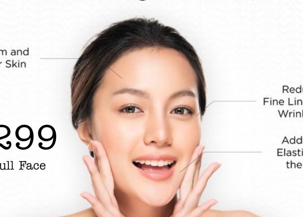 Facial treatment results at Flawless Beauty Cairns, Cairns City, Queensland, AU with benefits highlighted.