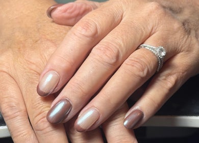 Elegant manicure at The Flying Nail Tech, Middlewich, England, GB.