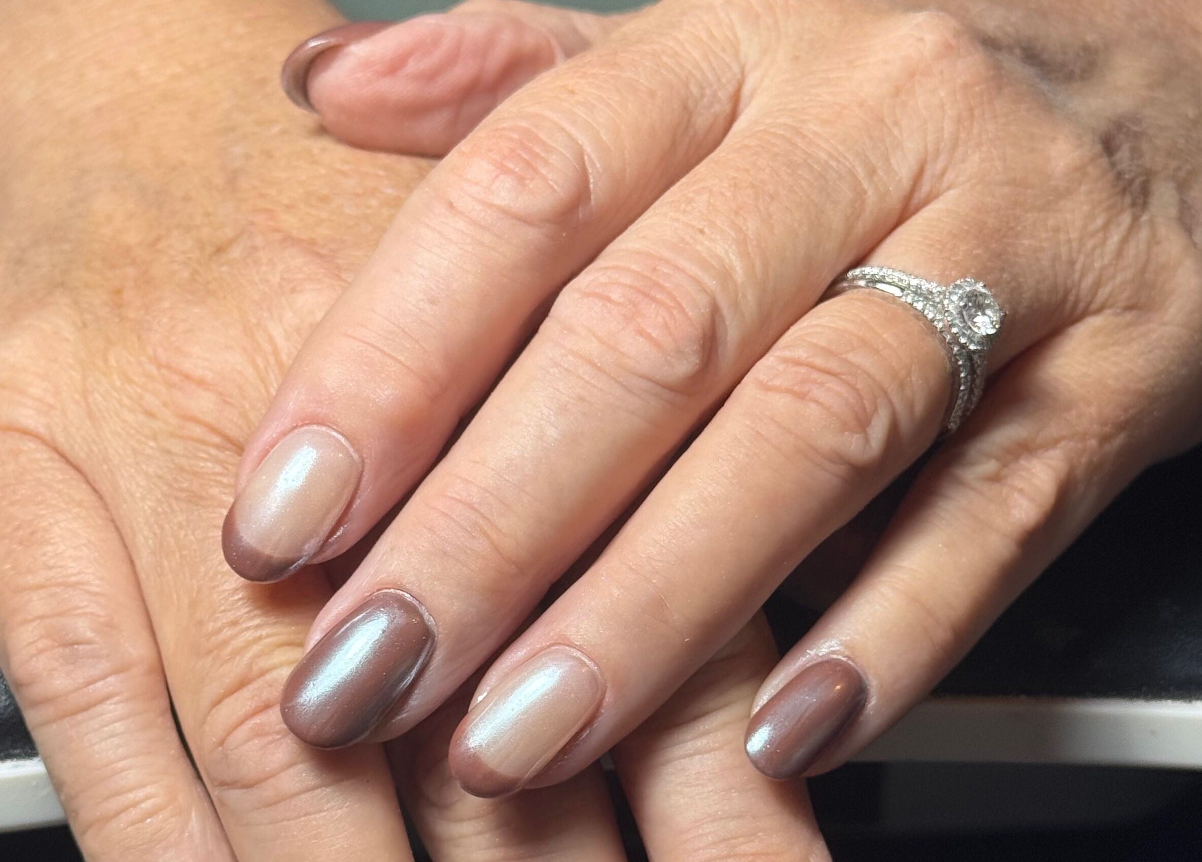 Elegant manicure at The Flying Nail Tech, Middlewich, England, GB.