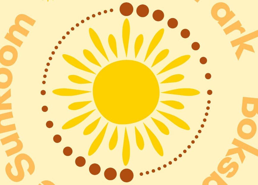 Stylized sun logo of The SunRoom Boksburg, located in Boksburg, Gauteng, ZA.