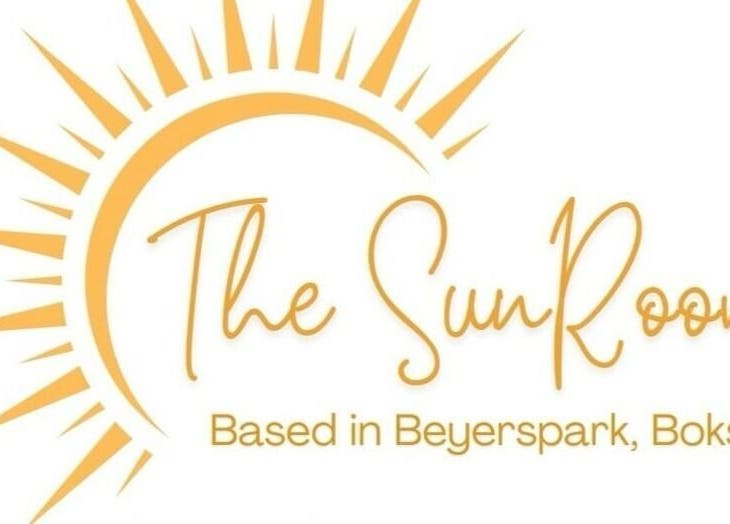 The SunRoom Boksburg logo featuring a stylized sun in Boksburg, Gauteng, ZA.