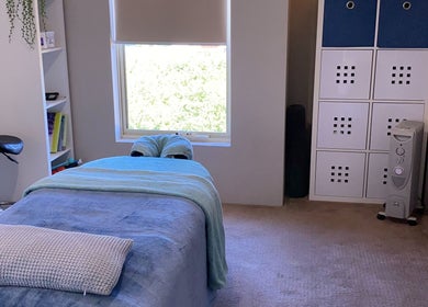 Tranquil massage room at CQ Massage Therapy in City Of Wanneroo, Western Australia, AU.