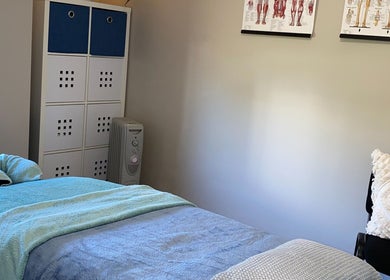 Cozy massage room at CQ Massage Therapy in City Of Wannerroo, Western Australia, AU. Relaxing ambiance.
