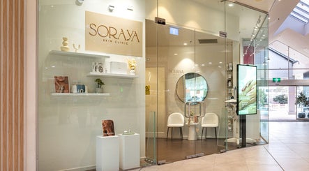 Sophisticated entrance of Soraya Skin Clinic in Doncaster East, Victoria, AU.