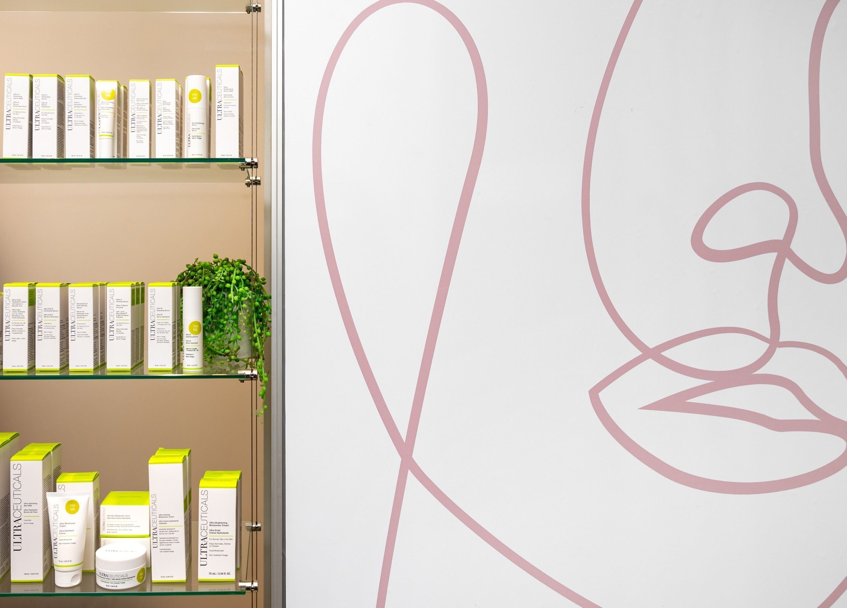 Elegant product display at Soraya Skin Clinic Doncaster East, showcasing skincare items in Doncaster East, Victoria, AU.