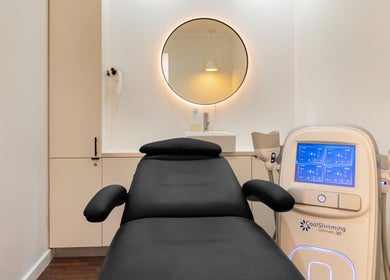 CoolSculpting room at Soraya Skin Clinic Prahran, Victoria, AU with sleek equipment and modern decor.