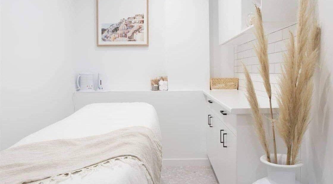 Tranquil treatment room at Envious Beauty, Buddina, Queensland, AU with calming decor and soft lighting.