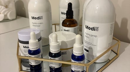 Collection of skincare products at Beauty Bar, Littlethorpe, England, GB enhancing beauty routines.