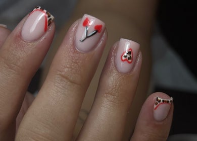 Unique nail art design at Nails by Court, Cardiff, Wales, GB showcasing creative styles.
