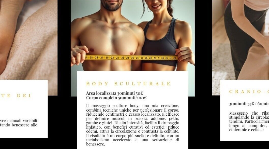 Scultura Corporea presso Dennisse Trujillo Massaggiatrice a Cagliari, Sardegna, IT evidenzia la definizione muscolare.