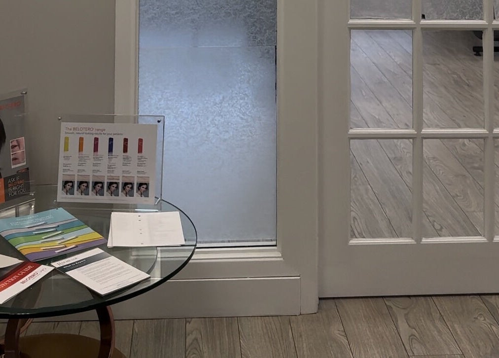 Injectme.Toronto's inviting entrance with promotional brochures in Toronto, Ontario, CA.