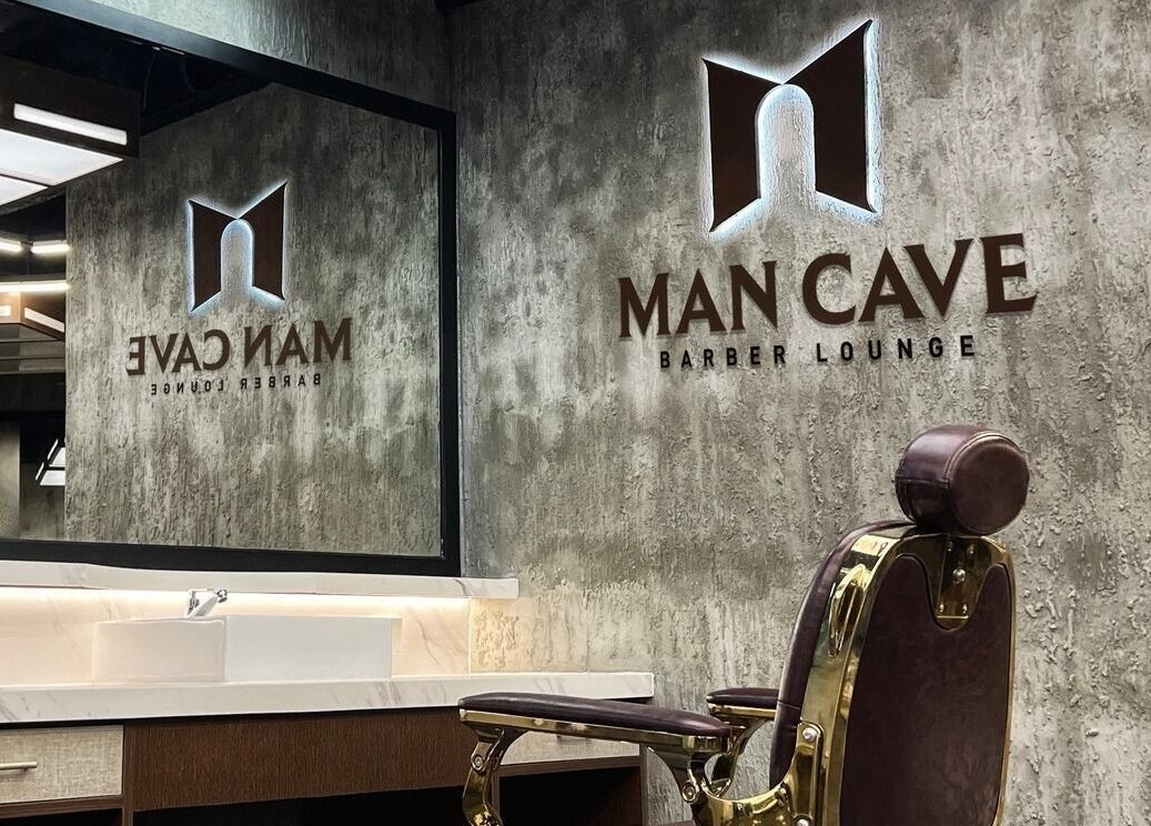 Barber chair in MAN CAVE - Barber Lounge in Yangon, Yangon Region, MM showcasing a modern interior.