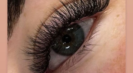 Close-up of enhanced lashes from Hatfield SK&CO, Hatfield, England, GB.