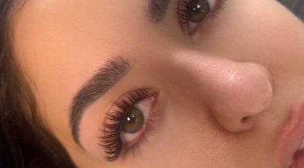 Close-up of lush eyelashes at Hatfield SK&CO, Hatfield, England, GB.