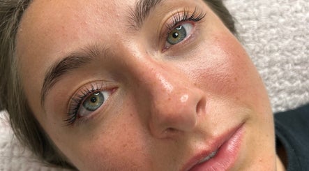 Close-up of styled lashes at Halo Beauty Studio in Letchworth Garden City, England, GB.