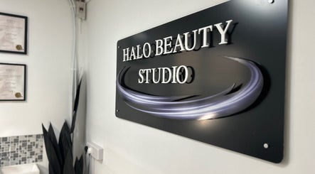Halo Beauty Hatfield's elegant wall sign in Hatfield, England, GB, reflecting its modern studio ambiance.