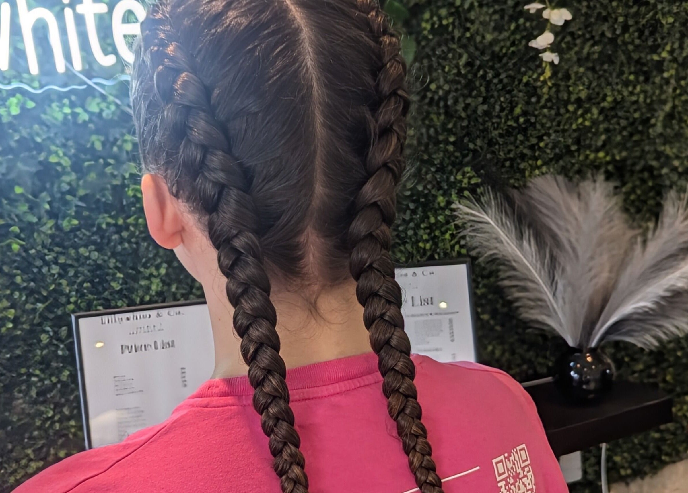 Intricate braiding at Bex at Lillywhite & Co., Wakefield, England, GB, enhancing natural beauty.
