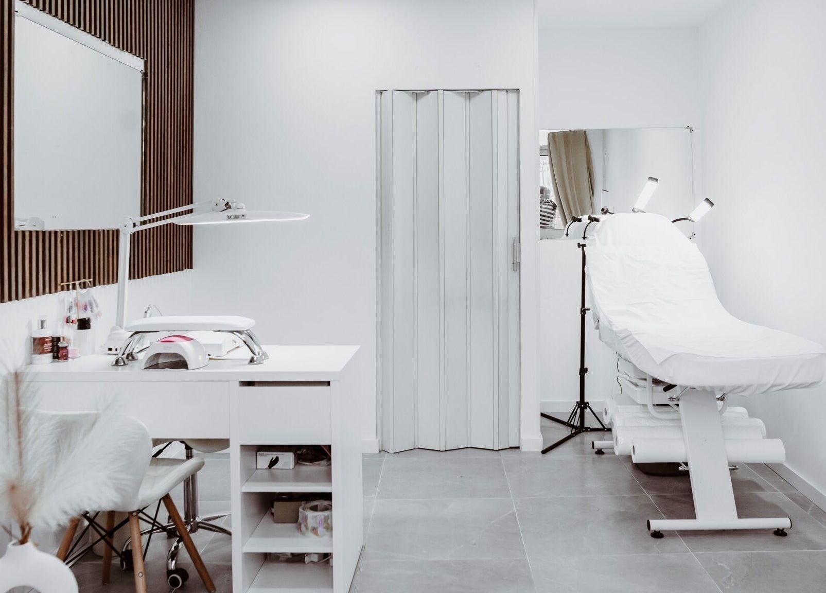 Elegant treatment room at Just For You in Naxxar, MT with modern decor and professional equipment.