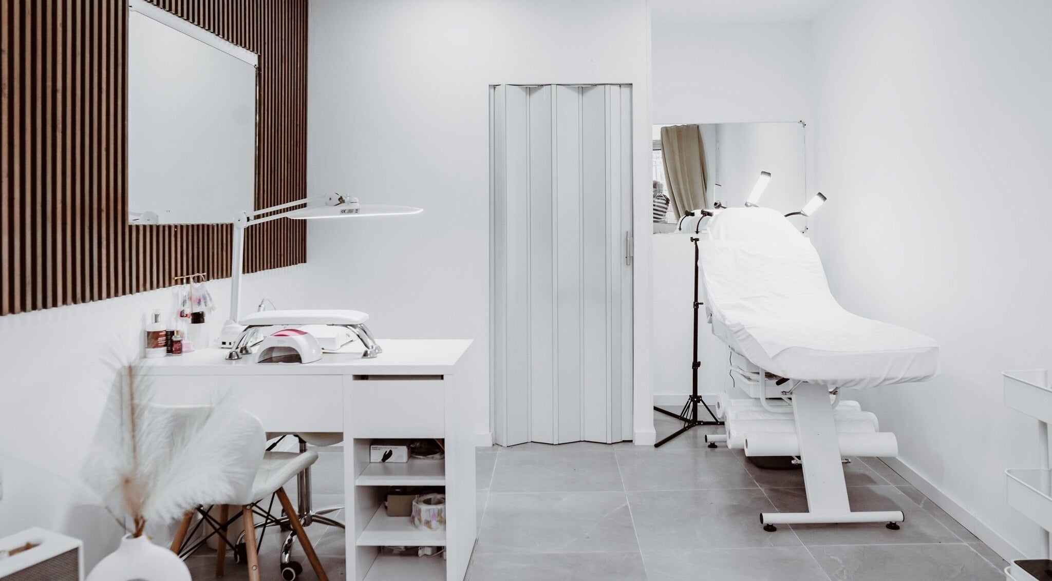 Elegant treatment room at Just For You in Naxxar, MT with modern decor and professional equipment.