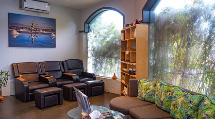Comfortable lounge at Pure Vietnam Beauty and Spa, Thành phố Nha Trang, Khánh Hòa, VN, with elegant decor.