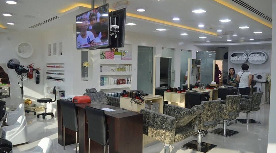 Interior of Star Chic Beauty Centre - 203 in Dubai, AE showcasing modern spa chairs and beauty products.