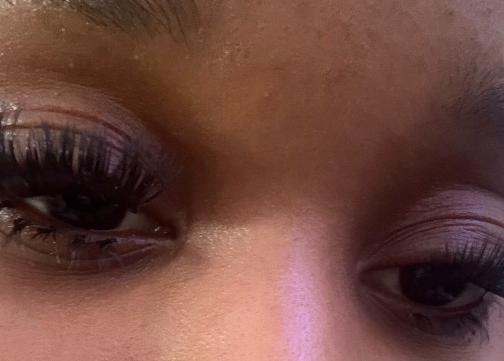 Close-up of elegant eyelash extensions at Lash Up, Marigot, Saint Andrew Parish, DM.