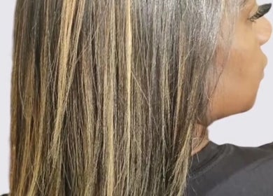 Smooth, highlighted hair at JAIYA BEAUTÉ 🌸 Heidi in Montréal, Québec, CA, showcasing professional salon results.