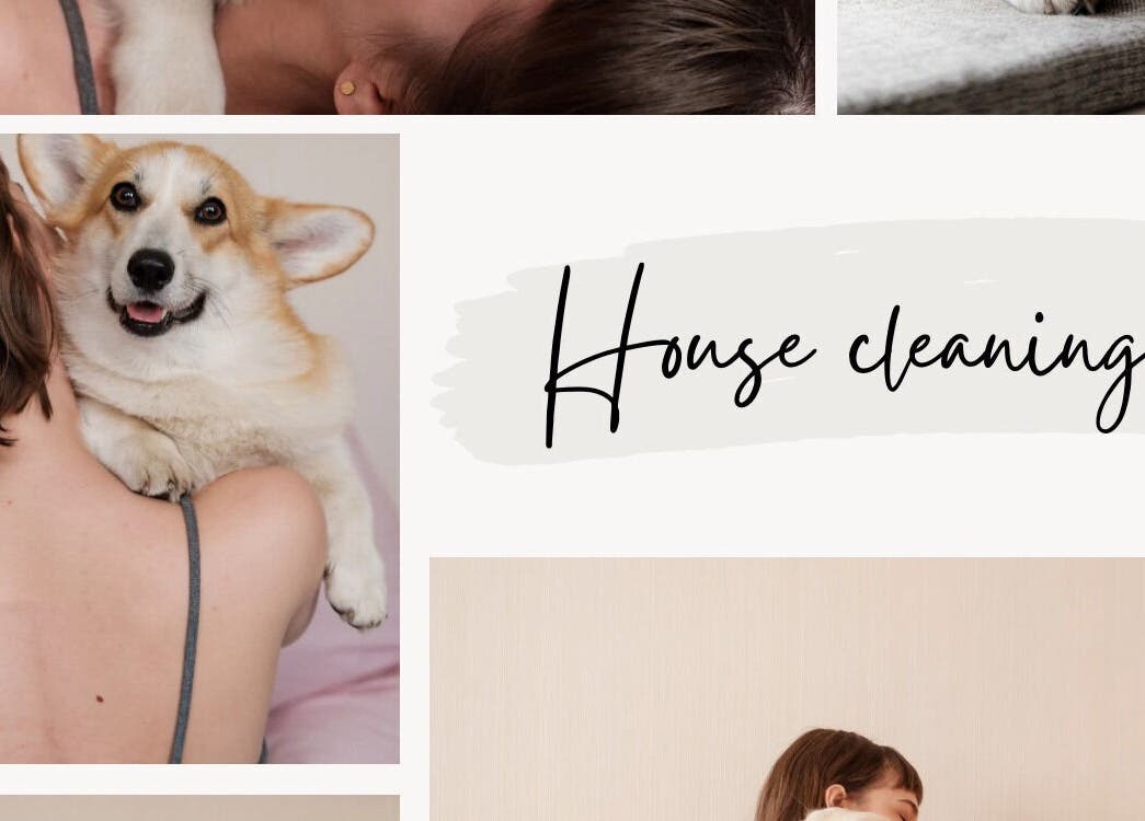 Woman cuddles a happy corgi at Crystal Bright Perth, a beauty and wellness venue in Haynes, Western Australia, AU.