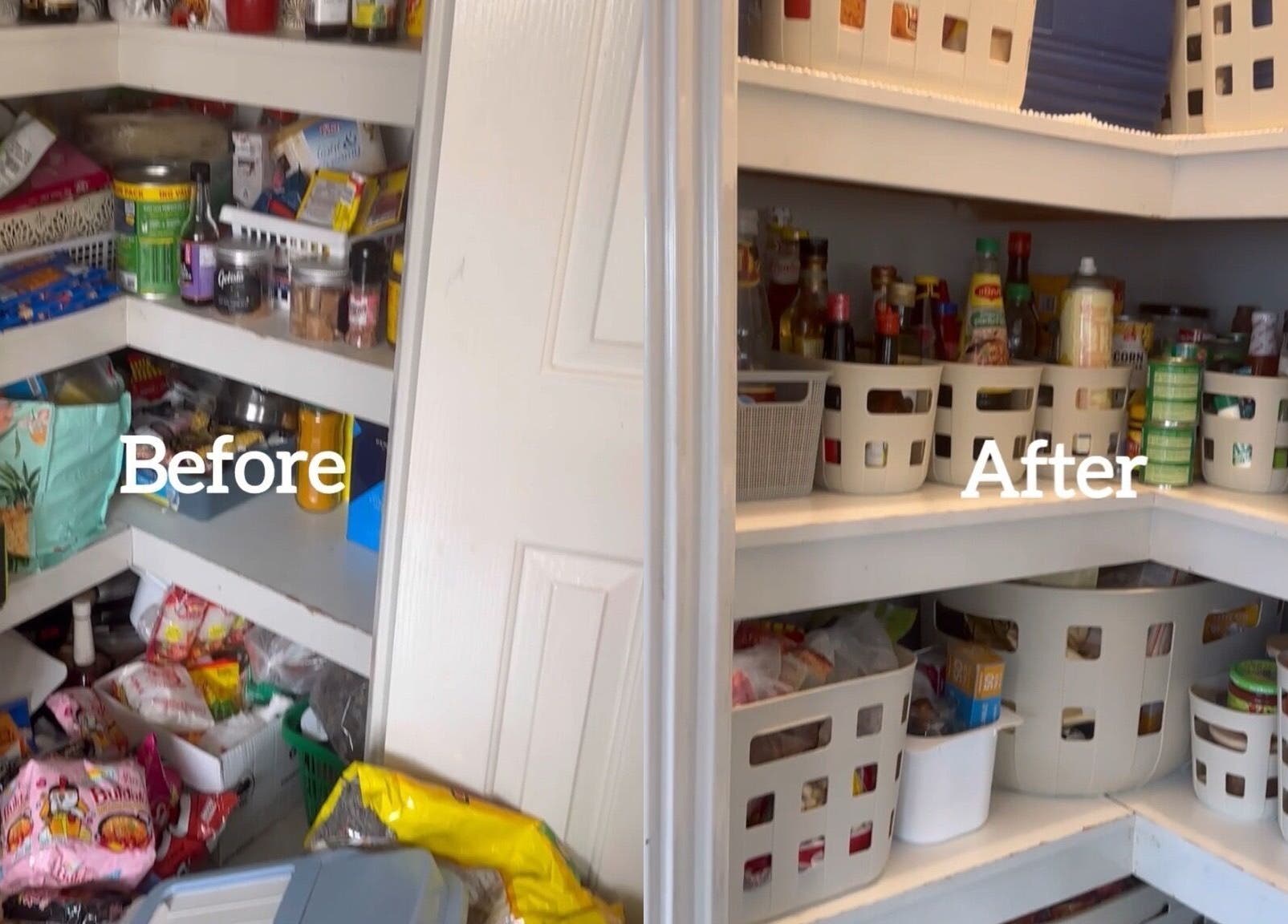 Crystal Bright Perth showcases pantry organization before and after in Haynes, Western Australia, AU.