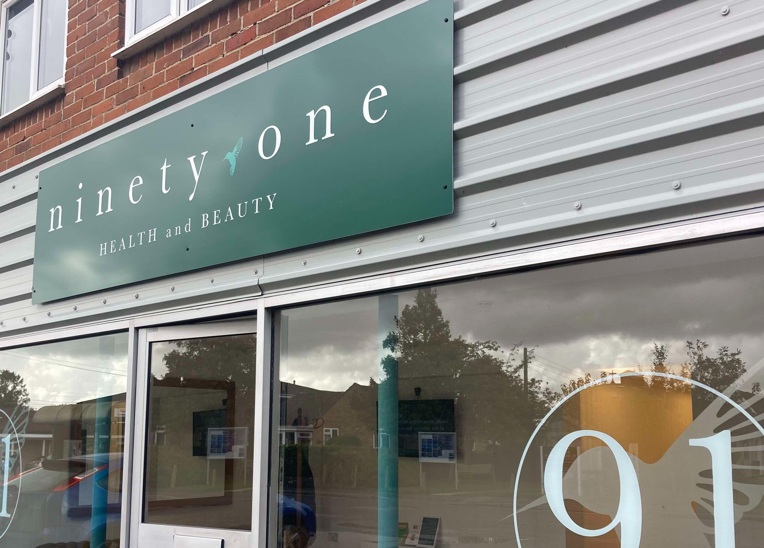The Massage Space storefront in Winchester, England, GB with modern signage.