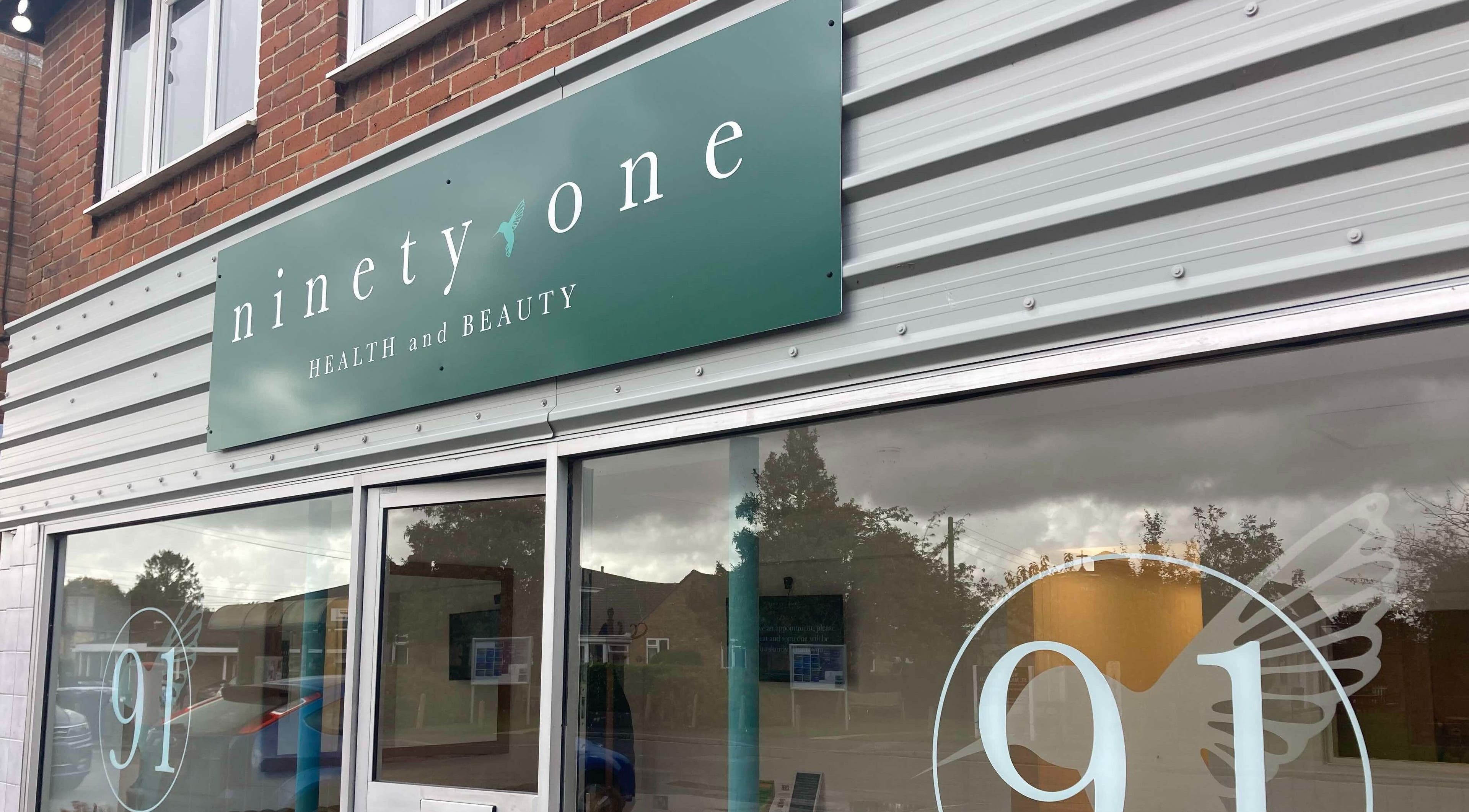 The Massage Space storefront in Winchester, England, GB with modern signage.