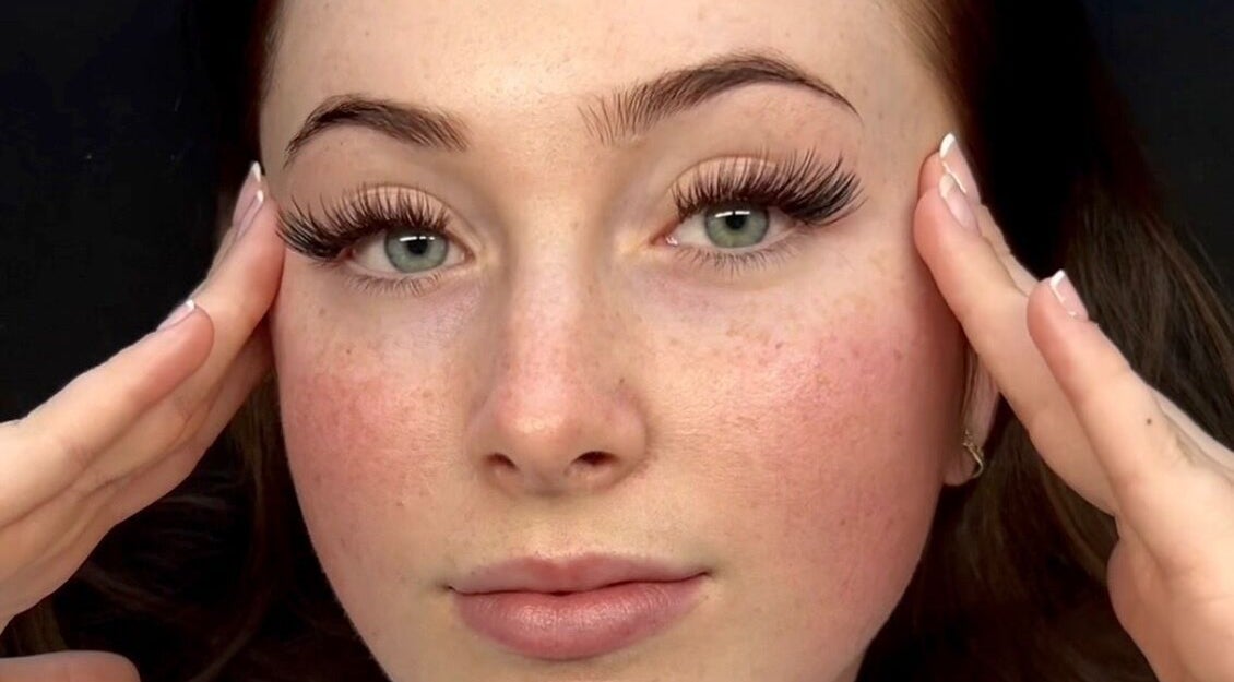 Close-up of a woman with elegant lashes at CeLuxe Aesthetics, Southport, Queensland, AU.