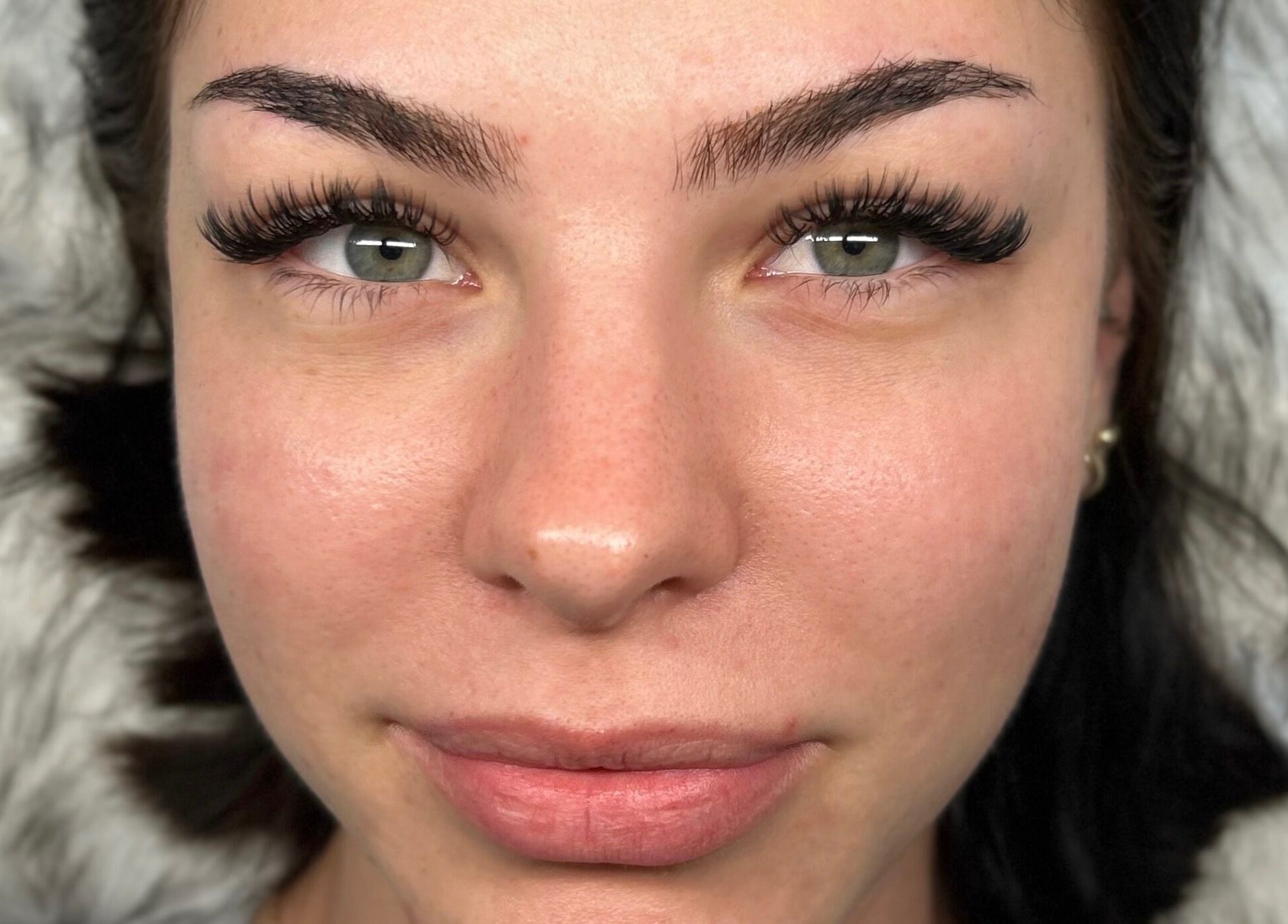 Close-up of eyelash extensions at CeLuxe Aesthetics, Southport, Queensland, AU.