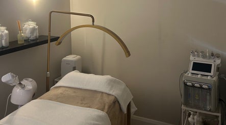 Relaxing spa room at Skinalicious London in Bexley, England equipped with modern wellness devices.