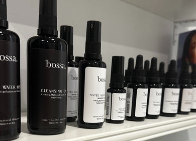 Skin care products displayed at The Skin & Soul Spa, Eastgardens, New South Wales, AU.