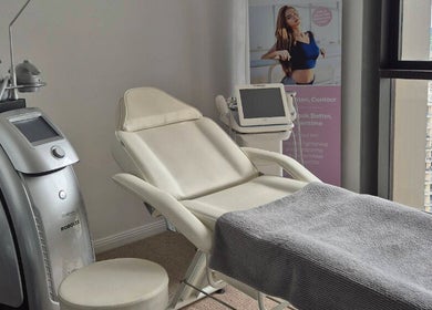 The Slimming Lounge in Parramatta, New South Wales offers a serene beauty treatment room with modern equipment.