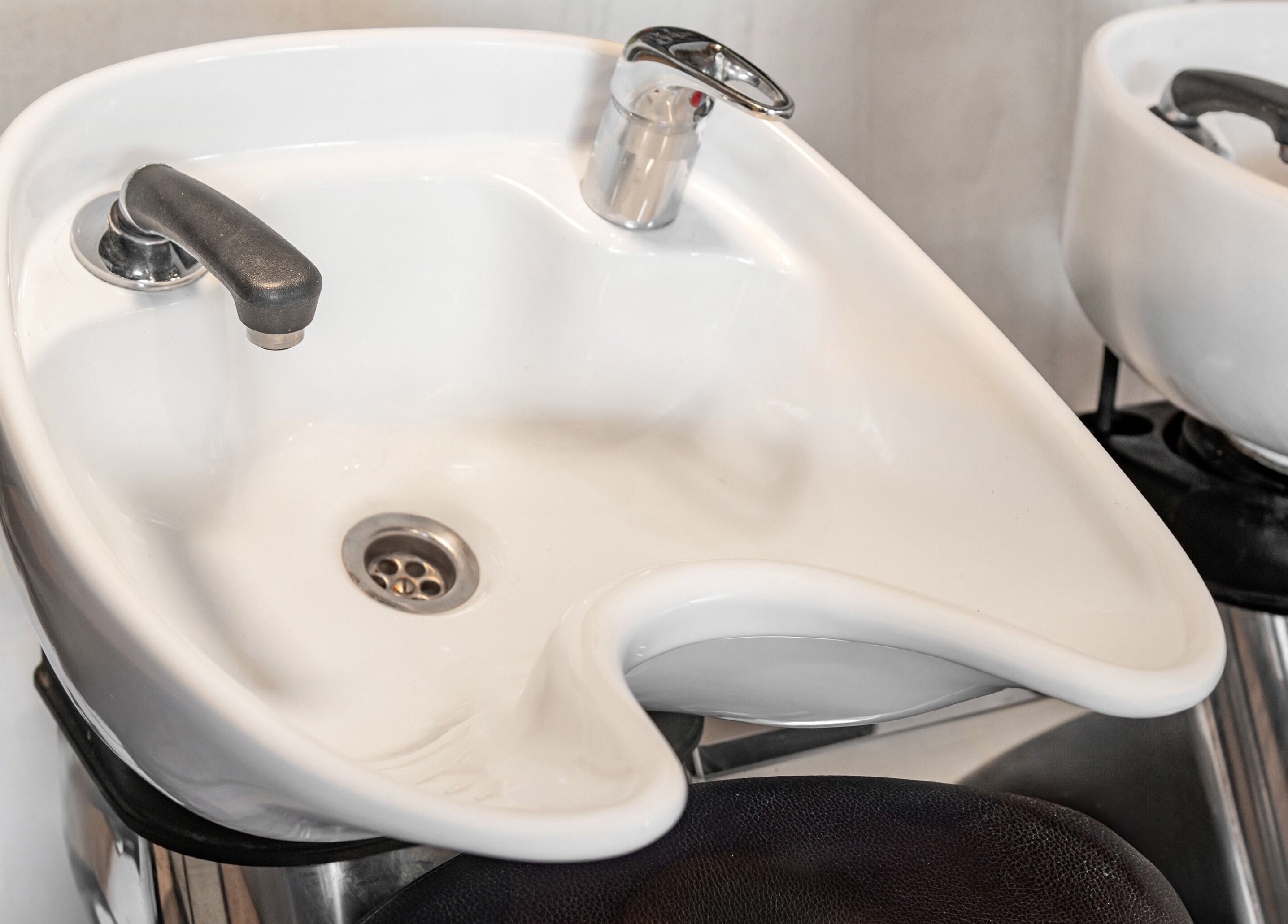 Modern washbasin at Beckfield Studios, Thornaby, England, GB, ideal for salon treatments.