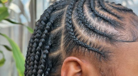 Intricate cornrow braids at BraidedbyZy in Saint James, Saint James, BB, showcasing expert craftsmanship.