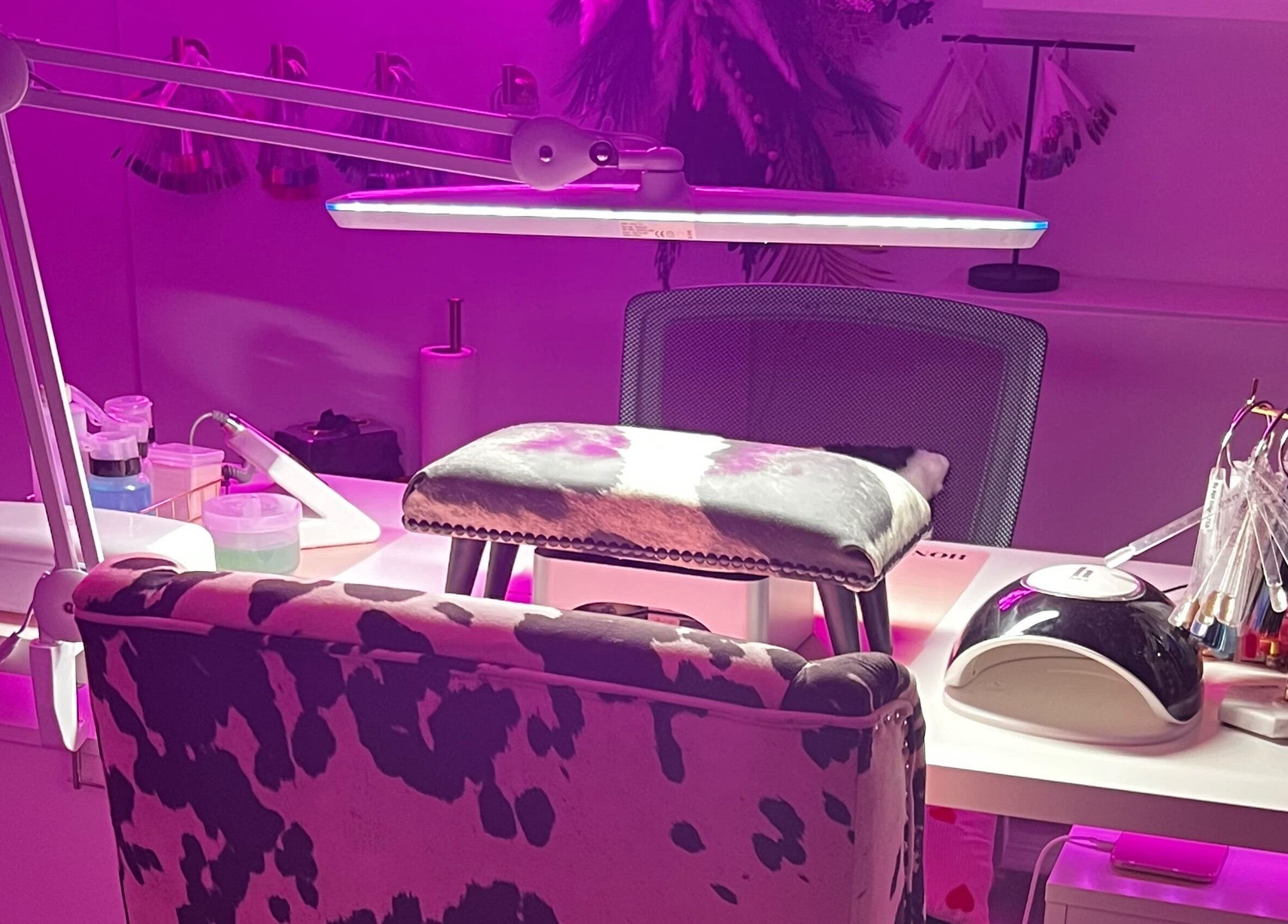 Modern nail station setup at The Nail Studio - Newquay, Newquay, England, GB, featuring stylish decor.