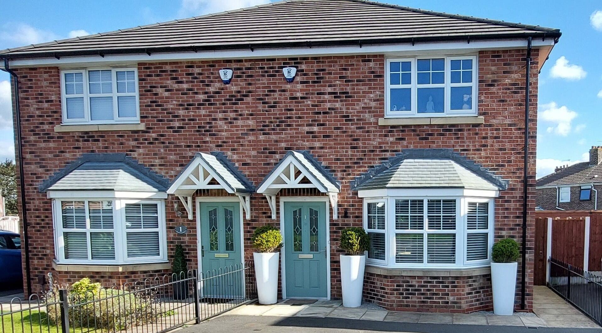 Exterior view of Forest Massage Therapies venue, located in Saint Helens, England, GB, with brick facade and bay windows.